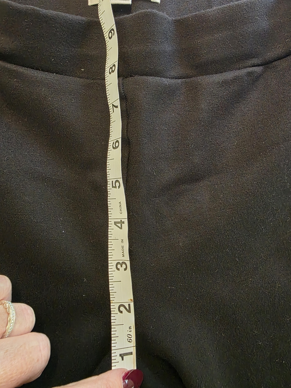 LOFT Black Ankle-Length Knit Pants - Picture 4 of 9